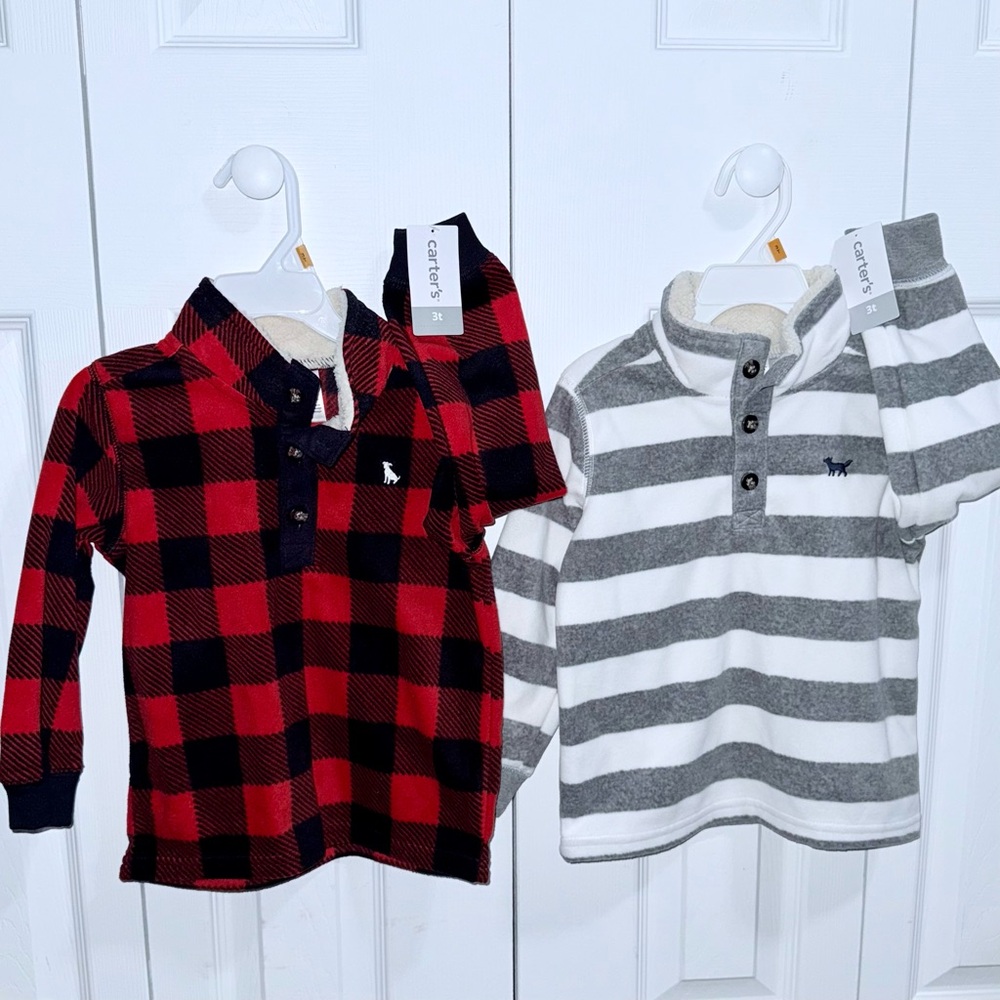 🫎 Carter’s Fleece Tops Size 3T
